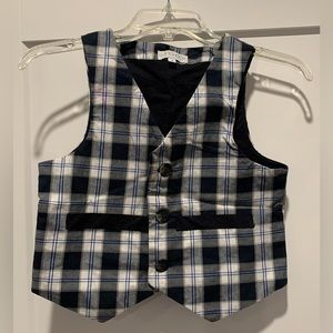 Kids Blue Plaid Vest by LunchBox
